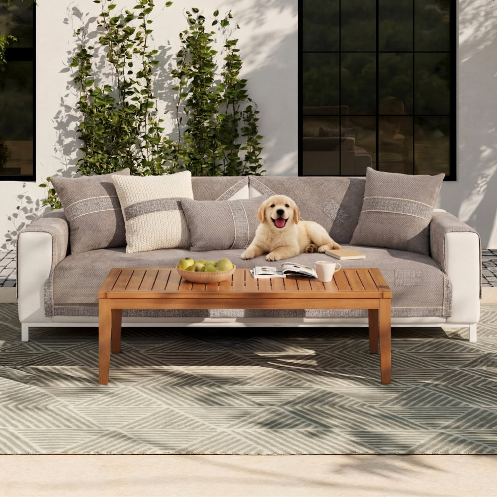 All-Season Modern Tweed Woven Chenille Anti-Slip Couch Cover