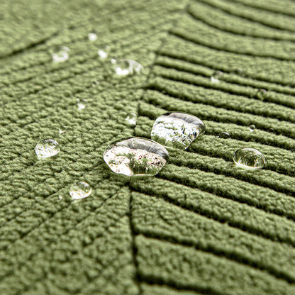 Modern Leaf Jacquard Water-Repellent Anti-Scratch Stretch Full Wrap Sectional Couch Cover