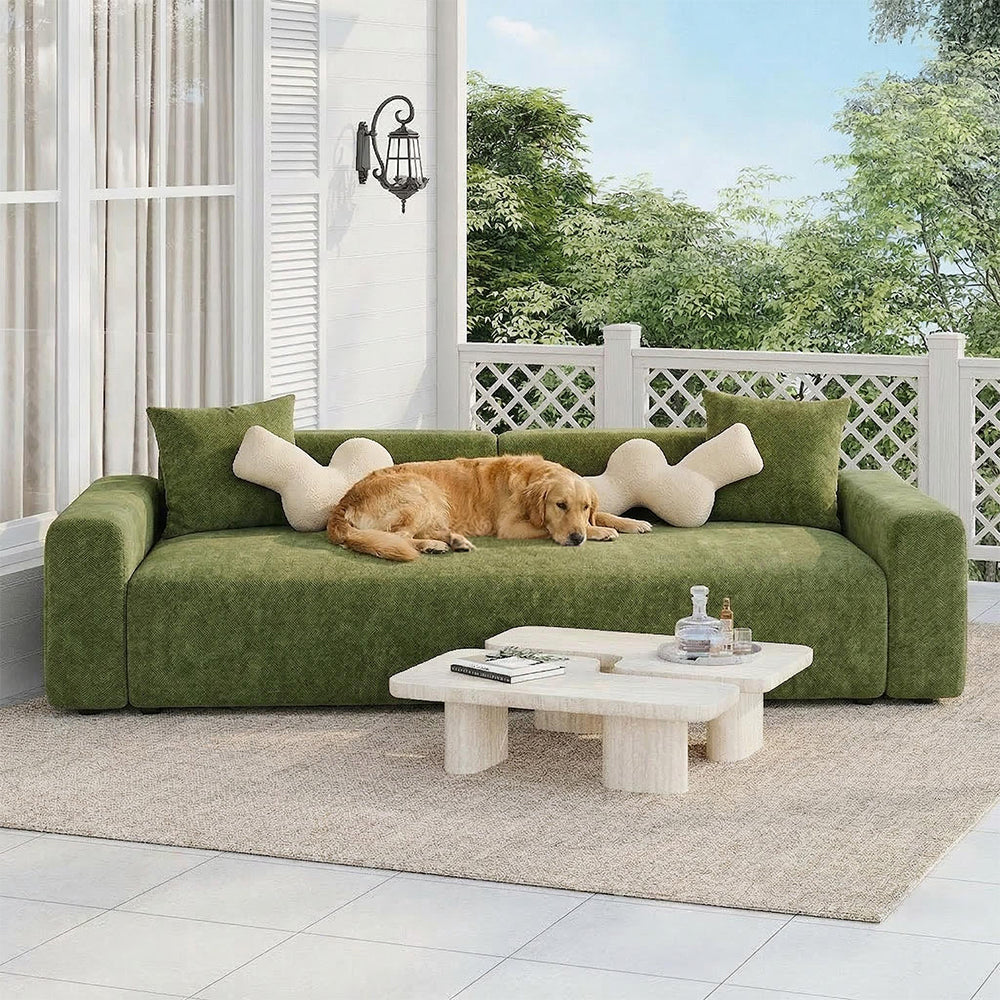 Herringbone Full Coverage Scratch-Resistant Sofa Protection Magic Stretch Couch Cover