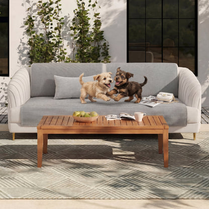 Simple Solid Colour Plush Furniture Protector Couch Cover