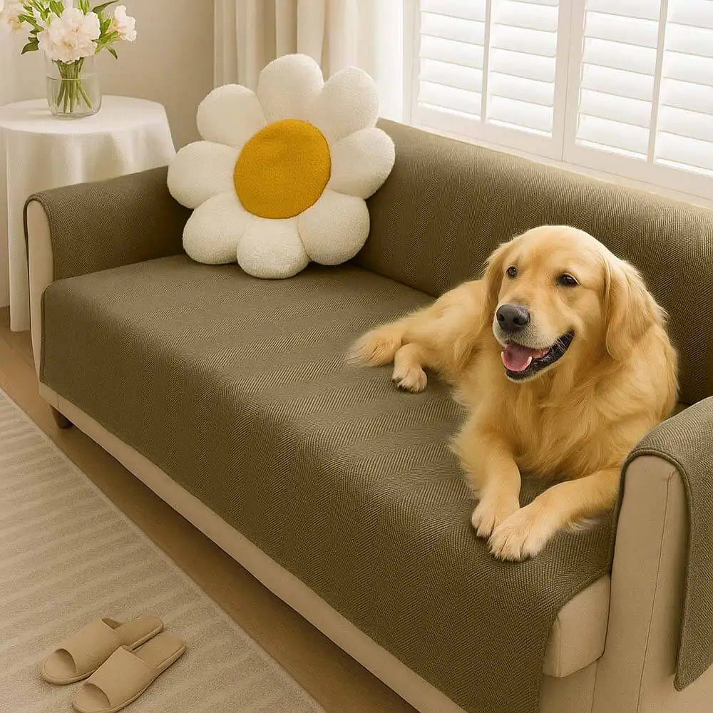 Waterproof Non-Slip Furniture Protector One-Piece Pet Couch Cover-Slipsafe