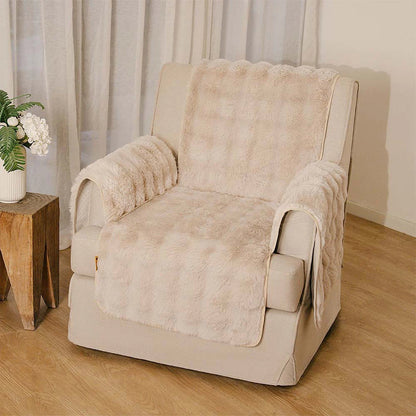 Water-resistant Fluffy Soft Furniture Protector Recliner Chair Covers Couch Covers