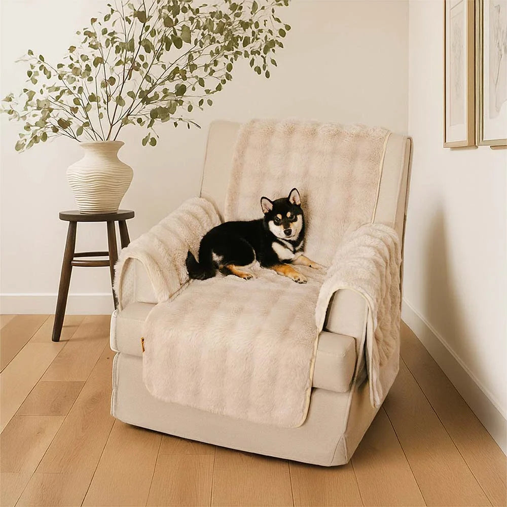 Water-resistant Fluffy Soft Furniture Protector Sectional Couch Cover-EverDry