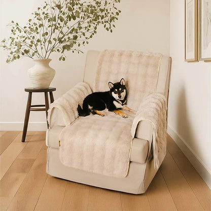 Water-resistant Fluffy Soft Furniture Protector Sectional Couch Cover-EverDry