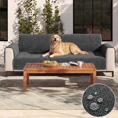 One-Piece Chenille Scratch-Resistant Durable Water-Repellent Non-Slip Couch Cover
