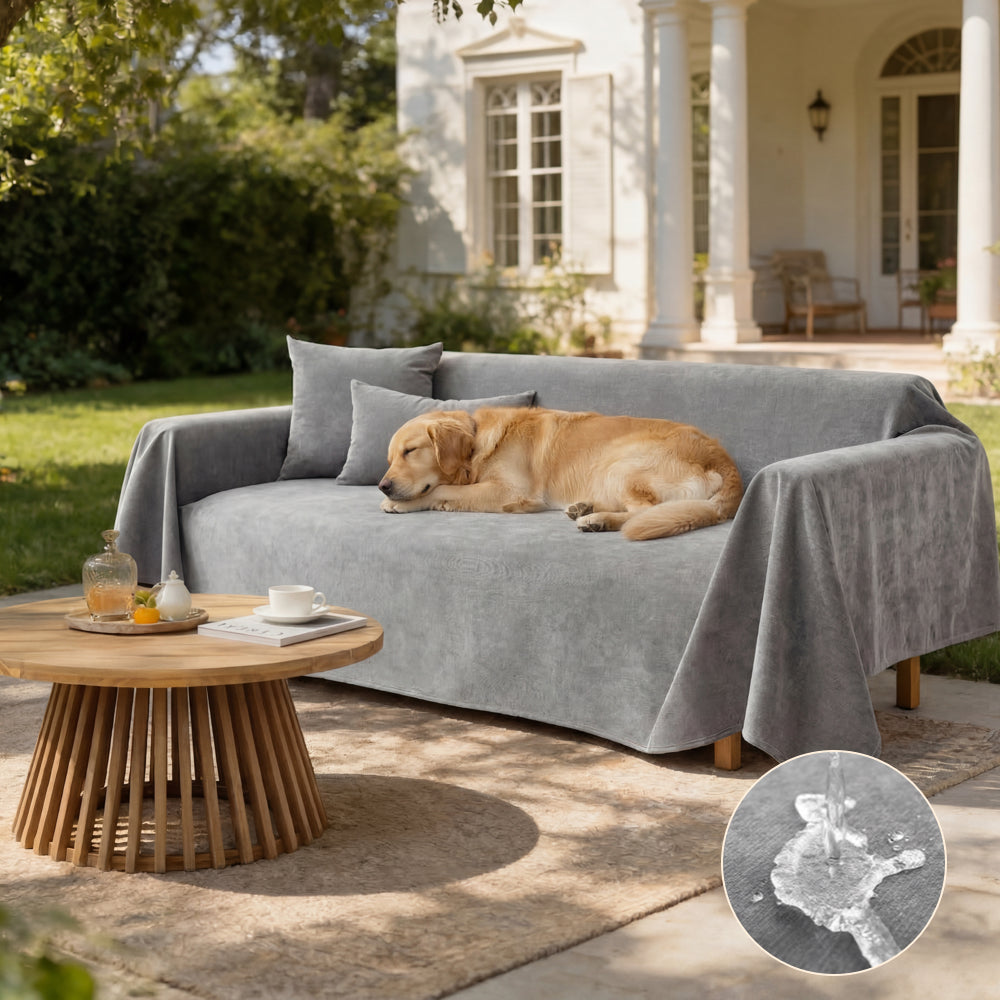 Soft and Waterproof Scratch-Resistant Non-Linting Throw Couch Cover