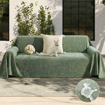 Soft and Waterproof Scratch-Resistant Non-Linting Throw Couch Cover