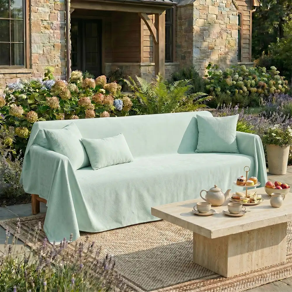 Soft and Waterproof Scratch-Resistant Non-Linting Throw Couch Cover