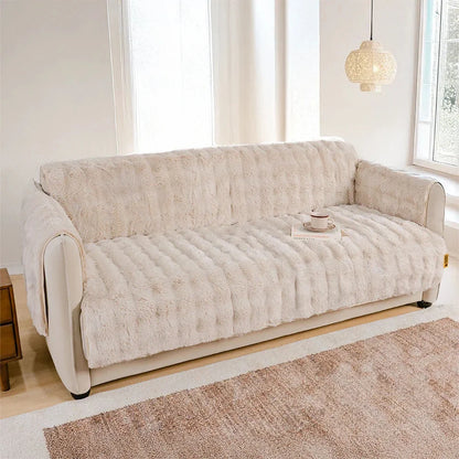Water-resistant Fluffy Soft Furniture Protector Couch Cover-EverDry