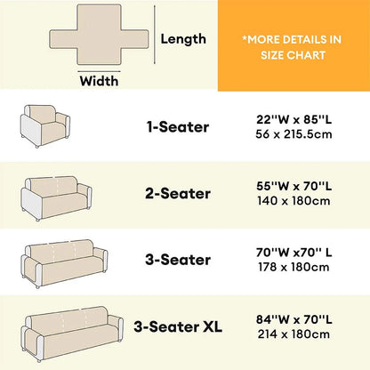 Water-resistant Fluffy Soft Furniture Protector Sectional Couch Cover-EverDry