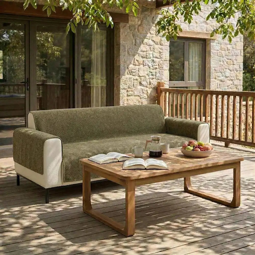 One-Piece Chenille Scratch-Resistant Durable Water-Repellent Non-Slip Couch Cover