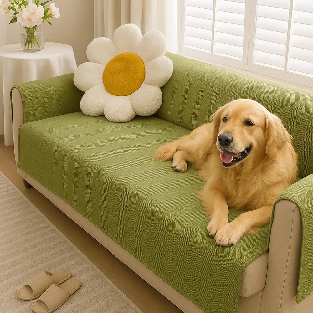 Waterproof Non-Slip Furniture Protector One-Piece Pet Sectional Couch Cover-Slipsafe
