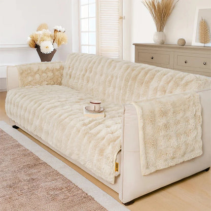 Water-resistant Fluffy Soft Furniture Protector Sectional Couch Cover-EverDry