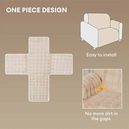 Water-resistant Fluffy Soft Furniture Protector Sectional Couch Cover-EverDry