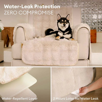 Water-resistant Fluffy Soft Furniture Protector Sectional Couch Cover-EverDry