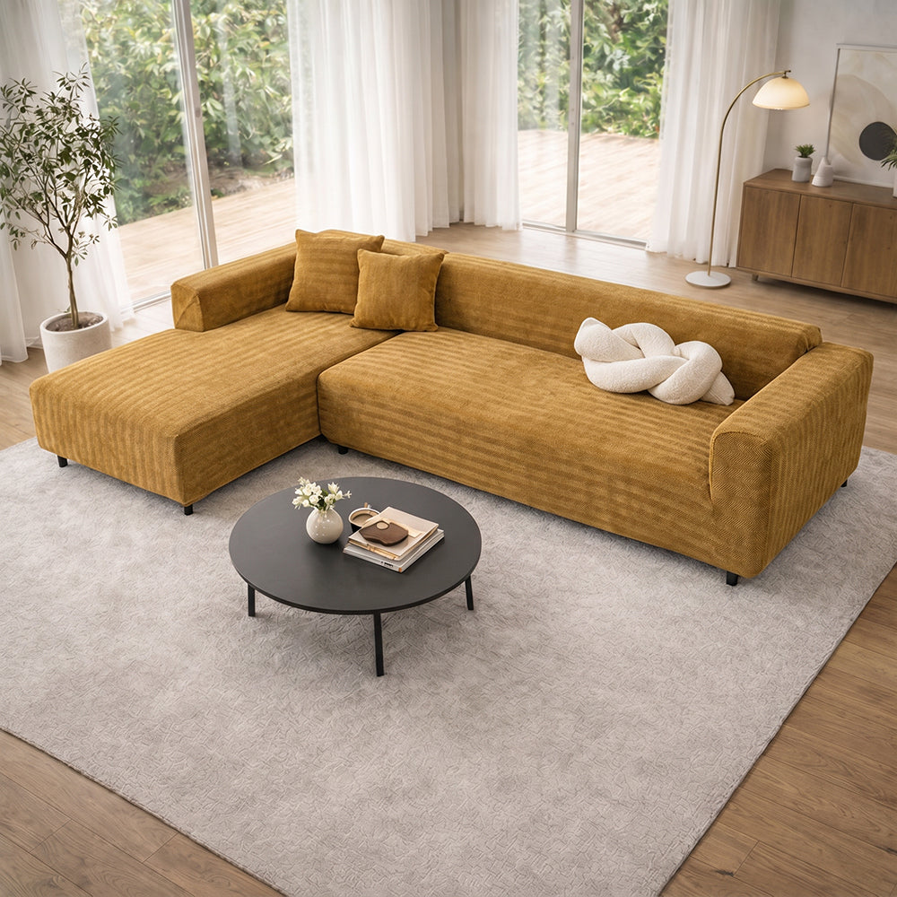Herringbone Full Coverage Scratch-Resistant Sofa Protection Magic Stretch  Sectional Couch Cover