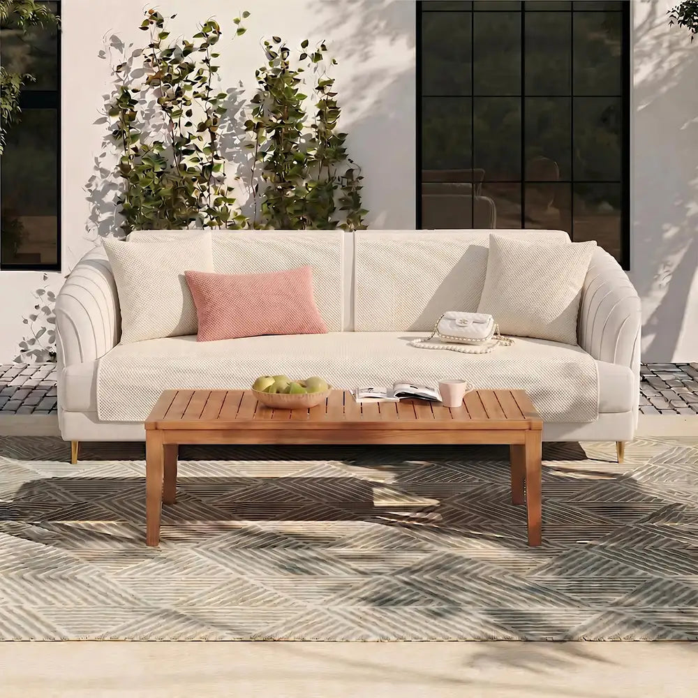 Simple Solid Colour Plush Furniture Protector Couch Cover