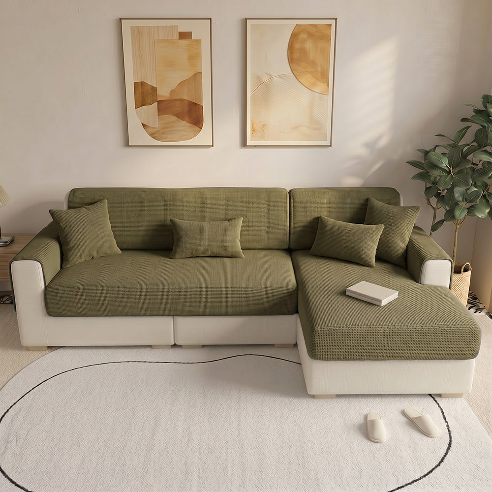 One-Piece Chenille Scratch-Resistant Durable Water-Repellent Non-Slip Couch Cover