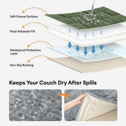 Waterproof Lazy Soft Flannel Breathable Pet Mat Non-slip Couch Cover