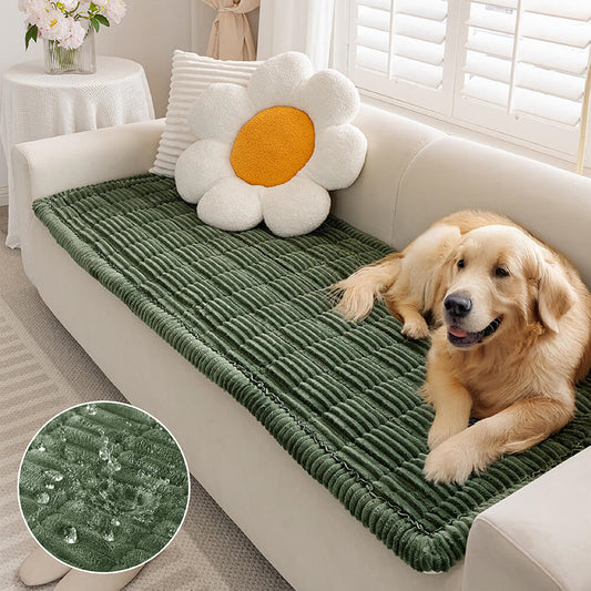 Waterproof Lazy Soft Flannel Breathable Pet Mat Non-slip Couch Cover