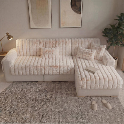 Water-resistant Fluffy Soft Furniture Protector Sectional Couch Cover-EverDry