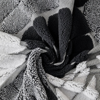 Pet-Friendly Thickened Soft Plush Leaf-Patterned Sofa Throw Couch Cover