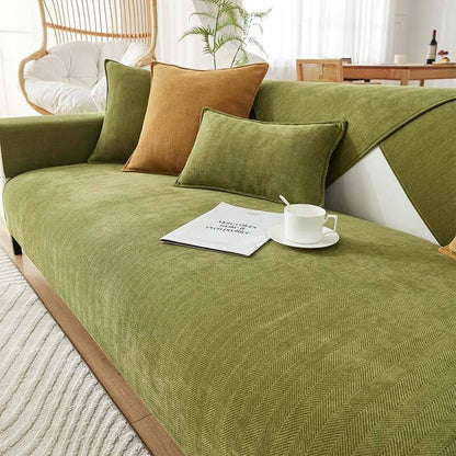 Herringbone Cushion Chenille Waterproof & Antifouling Pillow