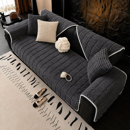 Waterproof Cozy Flannel Sofa Protection Non-Slip Couch Cover