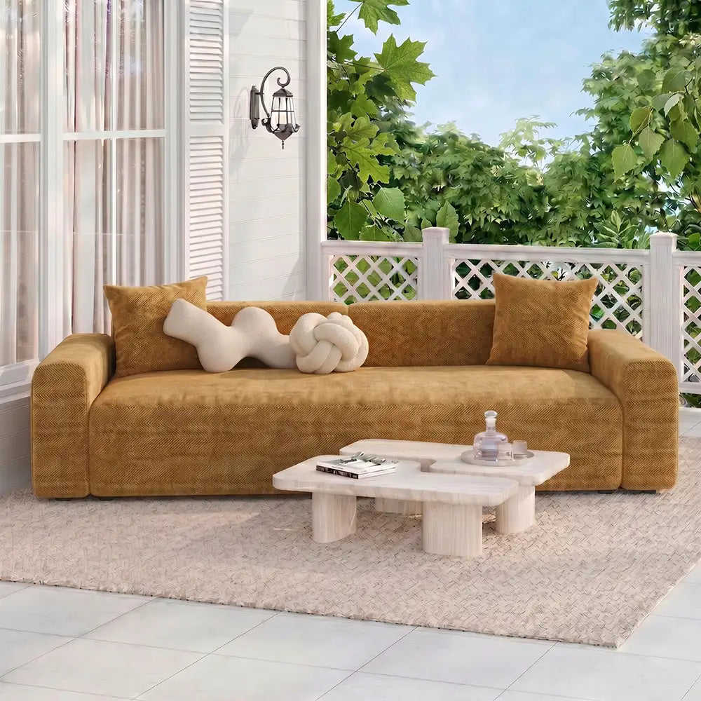 Herringbone Full Coverage Scratch-Resistant Sofa Protection Magic Stretch Couch Cover