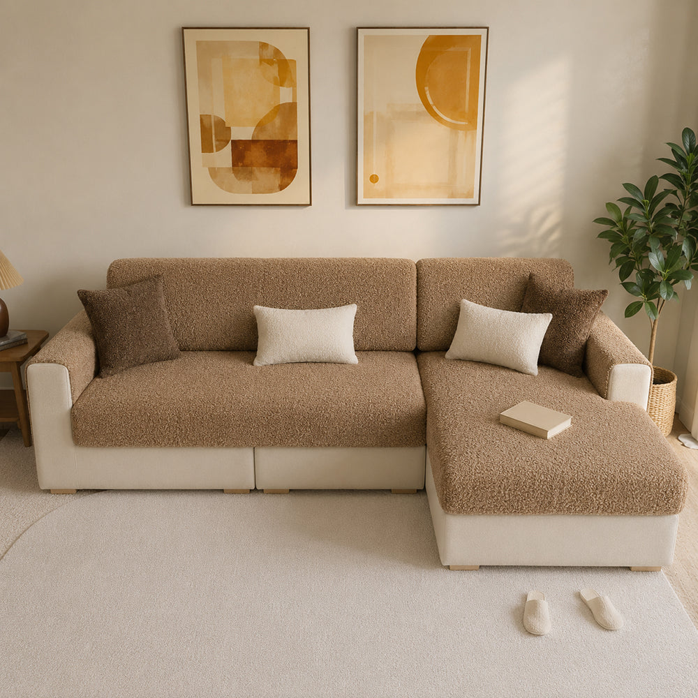 All-Season Breathable Chenille Scratch-Resistant Sofa Protection Sectional Couch Cover