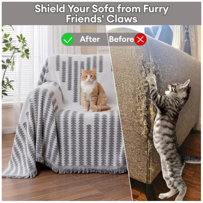 All-seasons Chenille Fabric Double-sided Anti-scratch Home Decoration Armchair Cover