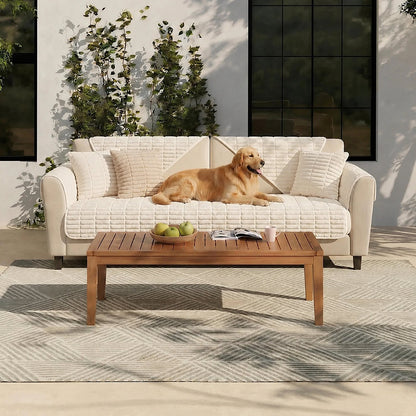 Waterproof Cozy Flannel Sofa Protection Non-Slip Couch Cover