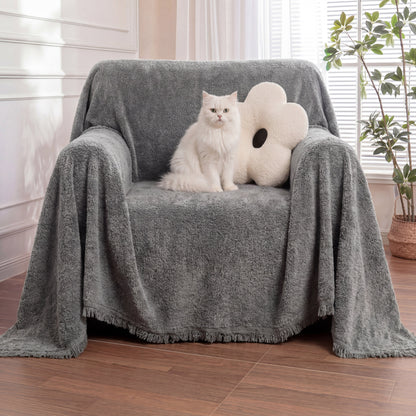 Soft Plush Water-resistant Multi-Purpose Furniture Protection Armchair Cover