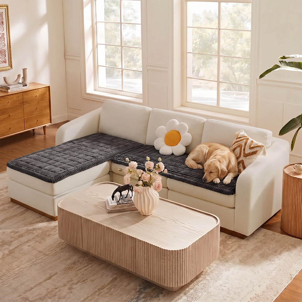 Waterproof Lazy Soft Flannel Breathable Pet Mat Non-slip Sectional Couch Cover