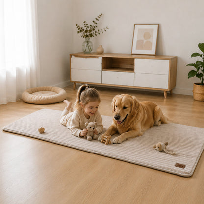 Furry Striped Sofa Protection Non-Slip Plush Recliner Couch Cover Sectional Couch Cover - Solid
