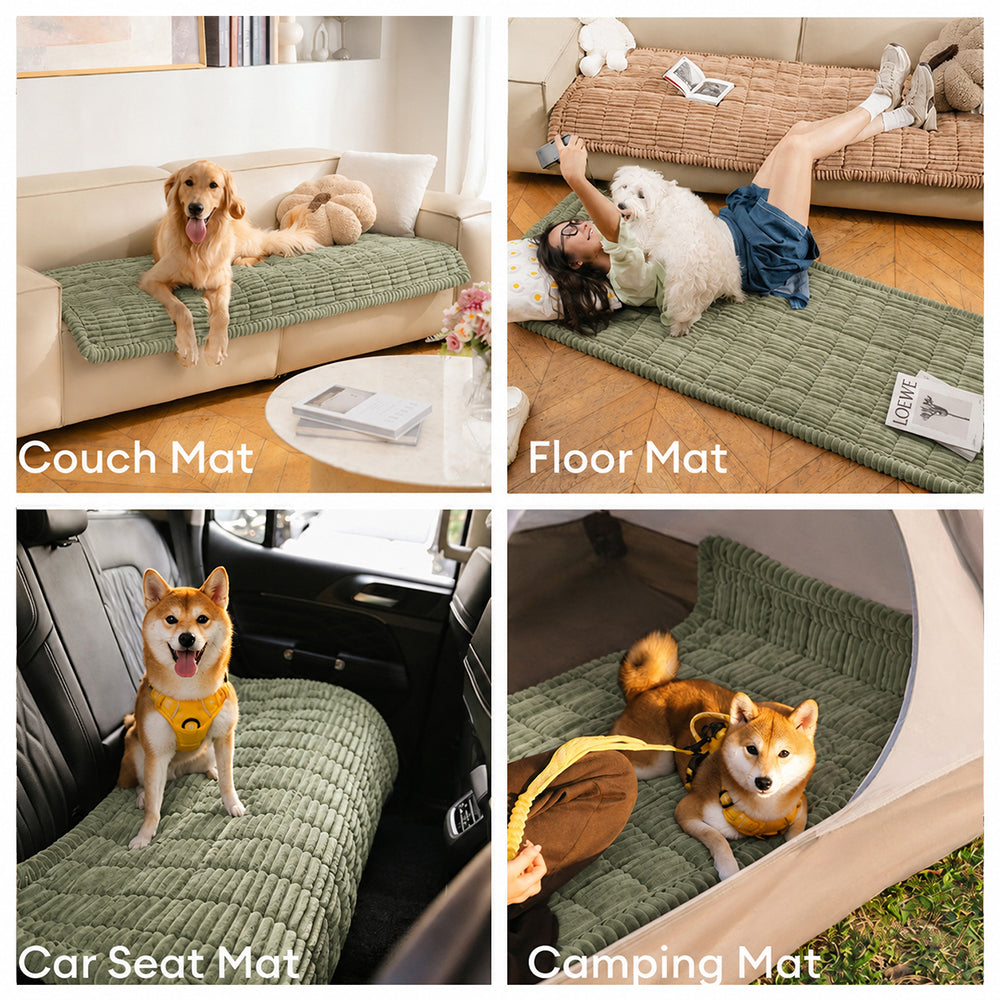 Waterproof Lazy Soft Flannel Breathable Pet Mat Non-slip Couch Cover