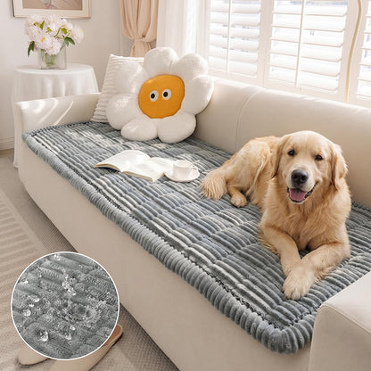 Waterproof Lazy Soft Flannel Breathable Pet Mat Non-slip Couch Cover