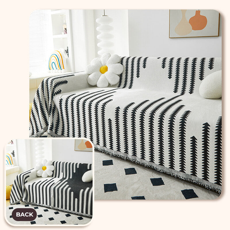 All-seasons Chenille Fabric Double-sided Anti-scratch Home Decoration Armchair Cover