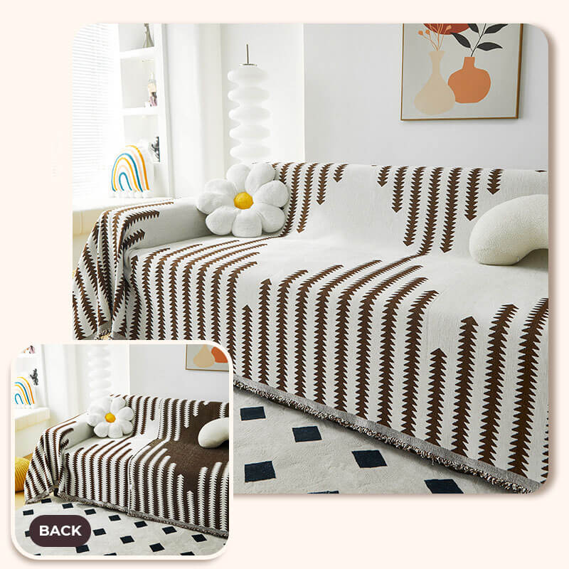 All-seasons Chenille Fabric Double-sided Anti-scratch Home Decoration Armchair Cover