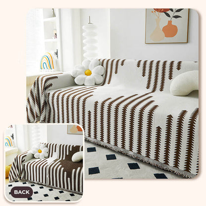 All-seasons Chenille Fabric Double-sided Anti-scratch Home Decoration Armchair Cover