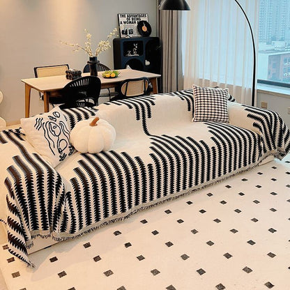 All-seasons Chenille Fabric Double-sided Anti-scratch Home Decoration Armchair Cover