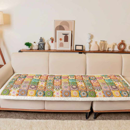 Garden Chic Cotton One-Piece Pet Friendly Protective Couch Cover