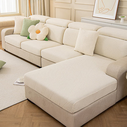 Modern Geometric Stretch Full-Wrap Magic Sectional Couch Cover