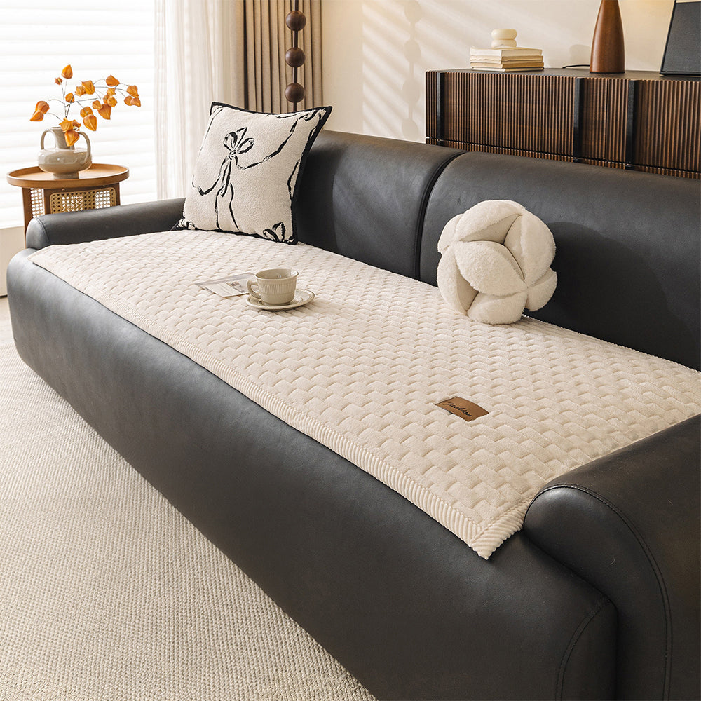 Soft Plush Scratch-Resistant Pet Mat One-Piece Non-Slip Couch Cover