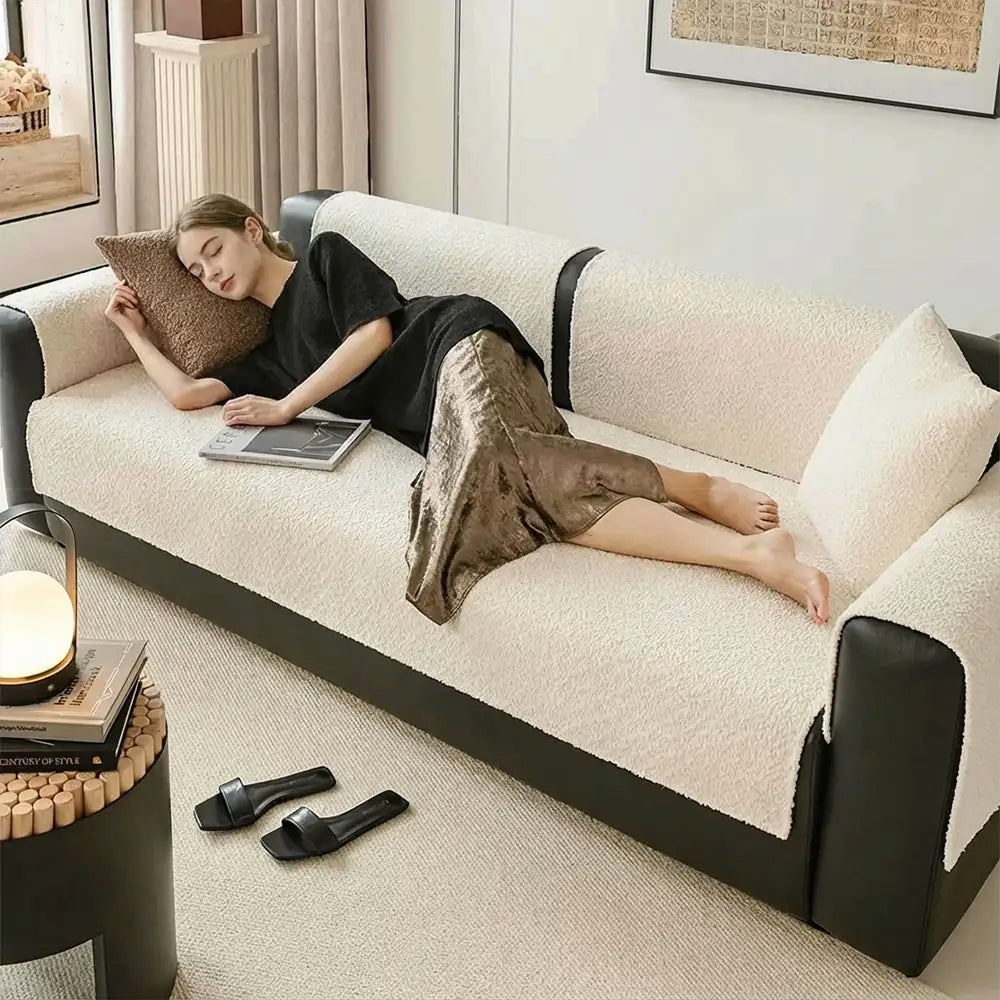 All-Season Breathable Chenille Scratch-Resistant Sofa Protection Sectional Couch Cover