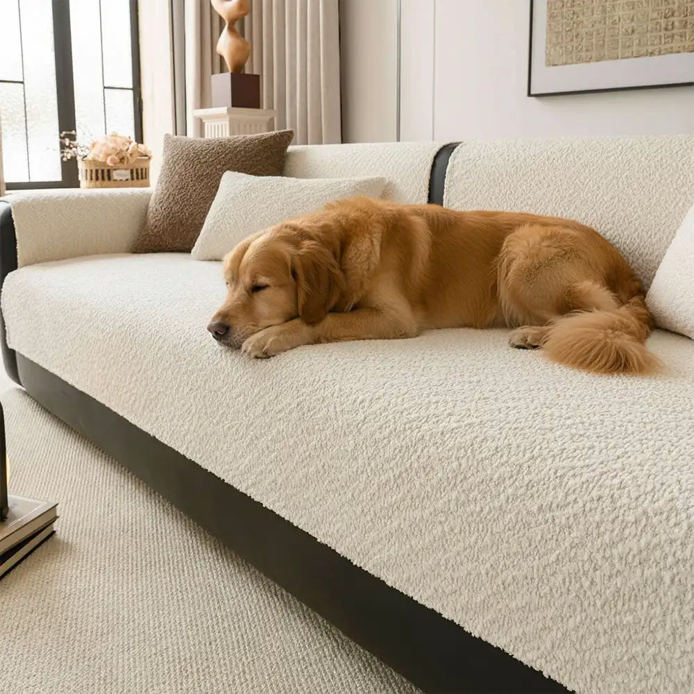 All-Season Breathable Chenille Scratch-Resistant Sofa Protection Sectional Couch Cover