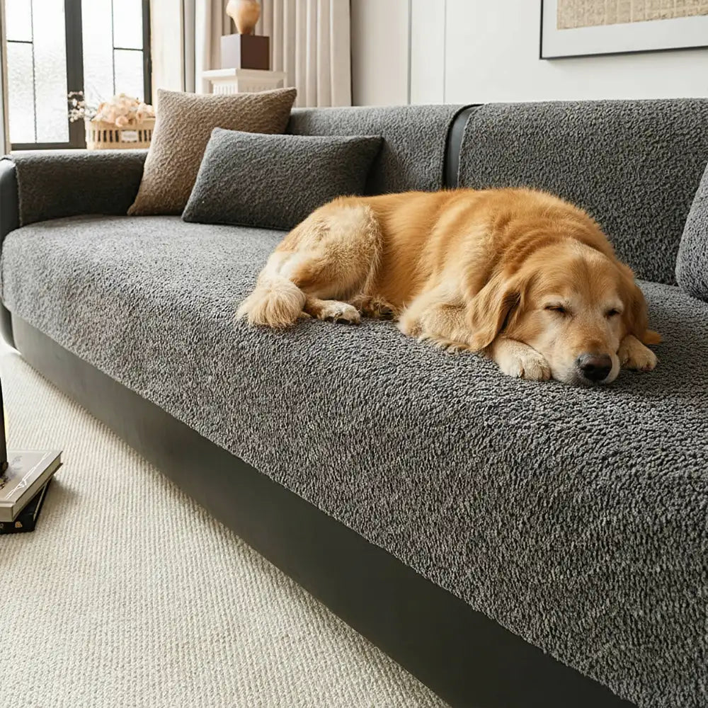 All-Season Breathable Chenille Scratch-Resistant Sofa Protection Sectional Couch Cover