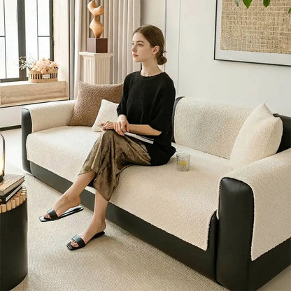 All-Season Breathable Chenille Scratch-Resistant Sofa Protection Sectional Couch Cover