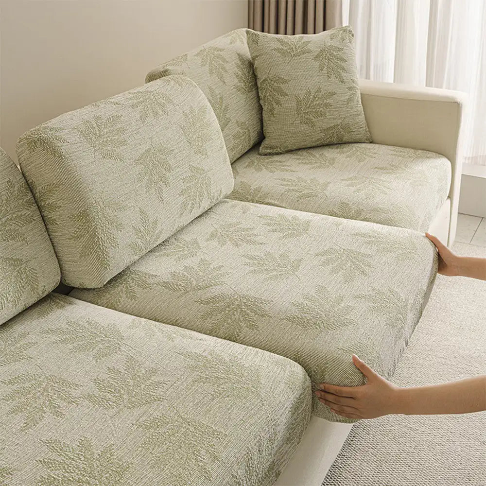 Elastic Chenille All-Season Anti-Scratch Full-Coverage Stretch Sectional Couch Cover