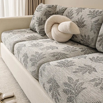 Elastic Chenille All-Season Anti-Scratch Full-Coverage Stretch Sectional Couch Cover